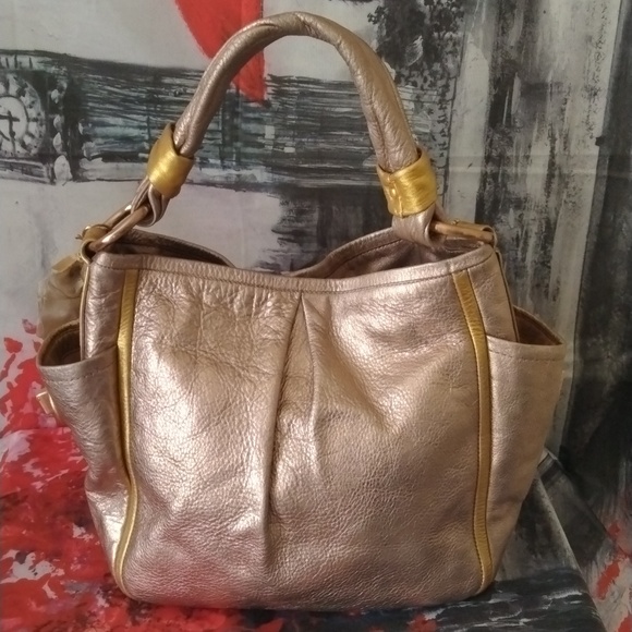 Coach Handbags - Coach Parker two-tone gold hobo bag